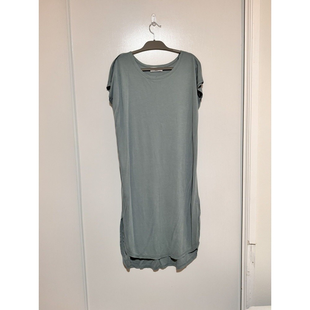 Double Zero Sage Green Midi T-Shirt Dress